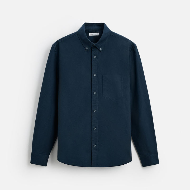 Moudda ZARA - Chemise Oxford - Boutonnée & 1 Poche - Tunisie 1