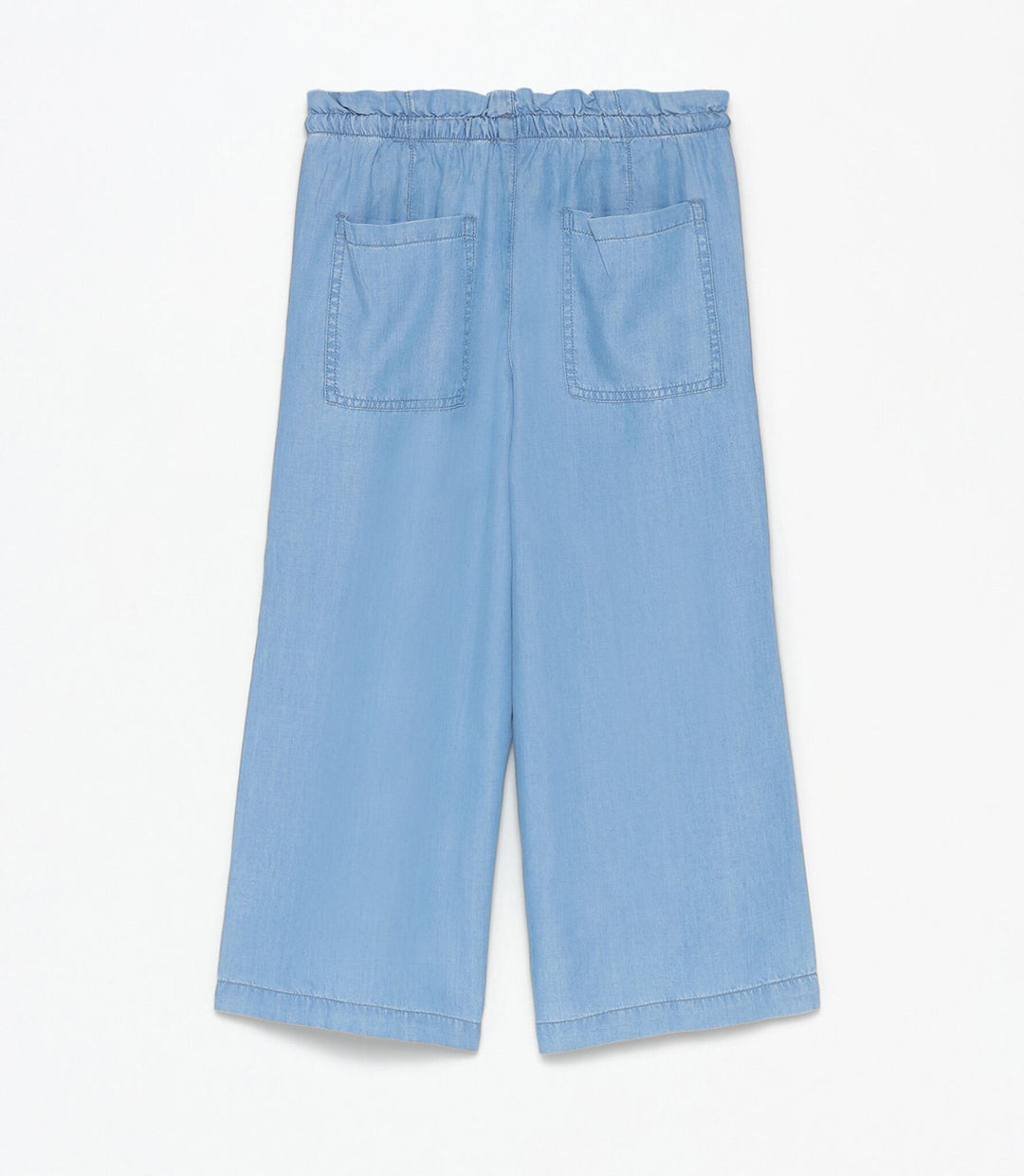 Moudda Lefties - Pantalon Culotte Léger Denim - Turquoise Foncé Fille D5 - Tunisie 3