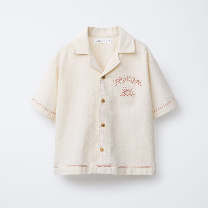 Moudda ZARA - Chemise Col Bowling - Broderie Trend - Tunisie 1