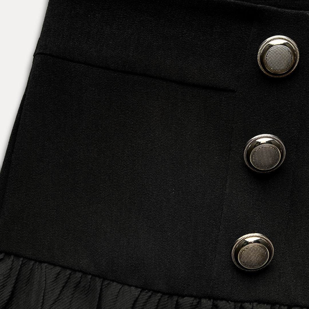 Moudda ZARA - Mini Jupe Boule à Boutons Dorés - Tunisie 3