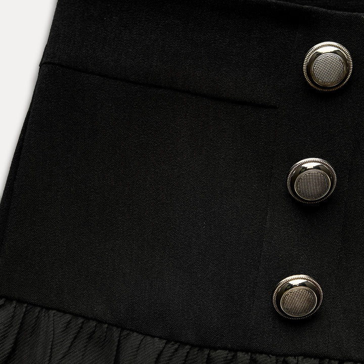 Moudda ZARA - Mini Jupe Boule à Boutons Dorés - Tunisie 3