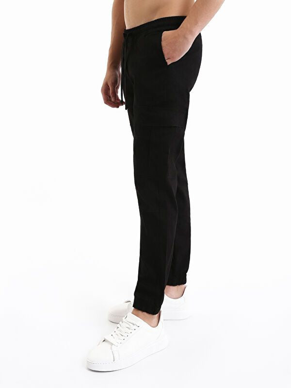 Moudda LC Waikiki - Pantalon cargo tissé Homme Noir - Tunisie 4