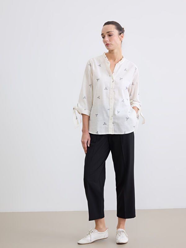Moudda LC Waikiki - Chemise imprimée manches longues en tissu pour Femme - Tunisie 2