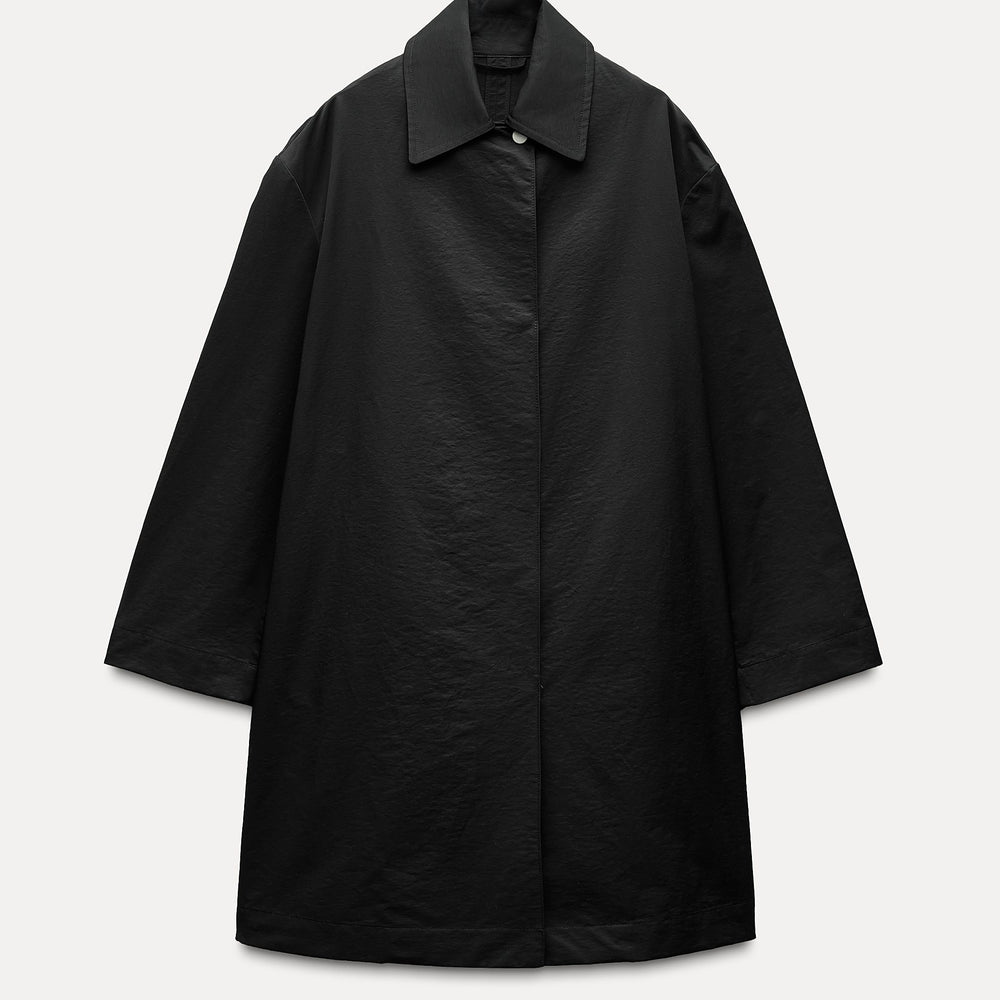 Moudda ZARA - Trench mi-long fermeture éclair nylon - Tunisie 2