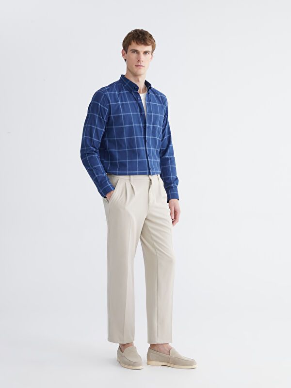 Moudda LC Waikiki - Chemise à carreaux manches longues en tissu pour Homme - Tunisie 2