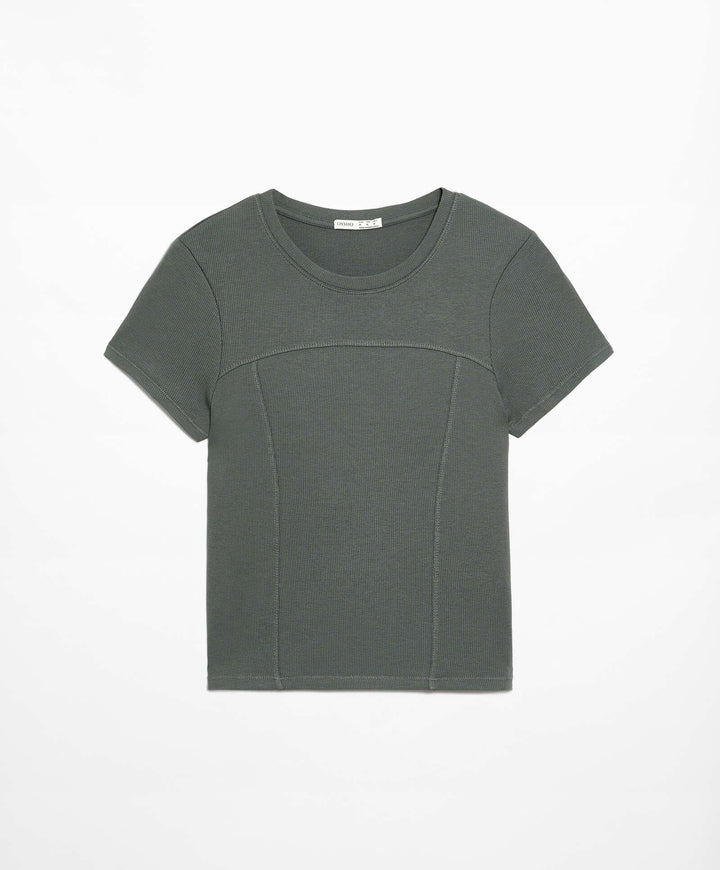 Moudda Oysho - T-Shirt Coutures Overlock - Tunisie 4