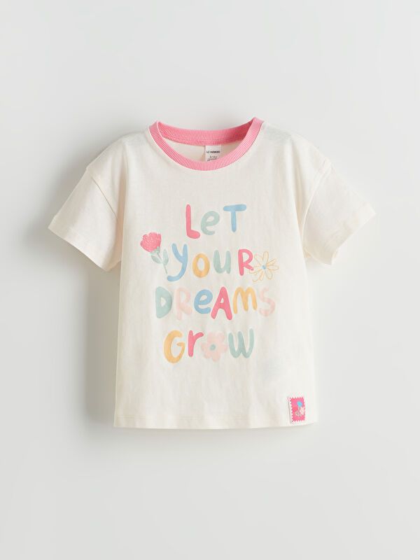 Moudda LC Waikiki - Body jersey manches courtes Fille Ecru - Tunisie 1