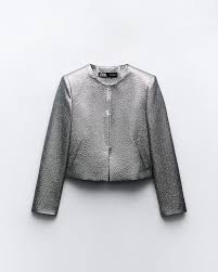 Veste laminée poches passepoilées (Ensemble)