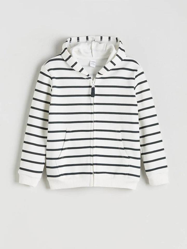 Ensemble en jersey manches courtes Garçon Imprimé écru