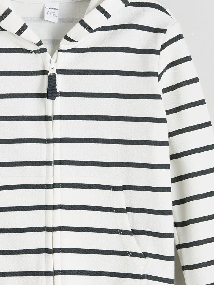 Ensemble en jersey manches courtes Garçon Imprimé écru