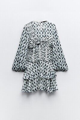 Robe courte imprimée Lurex