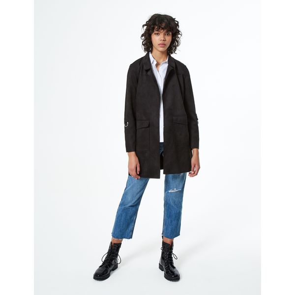 Veste longue en suédine Marque Jennyfer, Moudda Tunisie